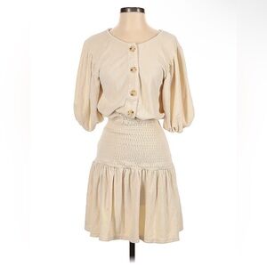 Sabo Ivory Knee-Length Dress